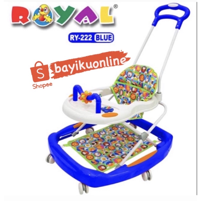 Baby Walker Royal tipe 222 Dorongan Kereta Belajar Jalan