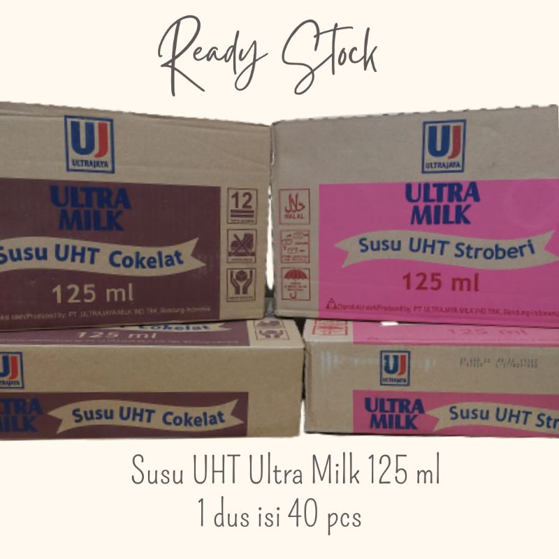 Jual Susu Ultra Milk 125 Ml 1 Dus Karton Ultra Milk Uht Rasa Coklat Susu Uht Rasa 1560