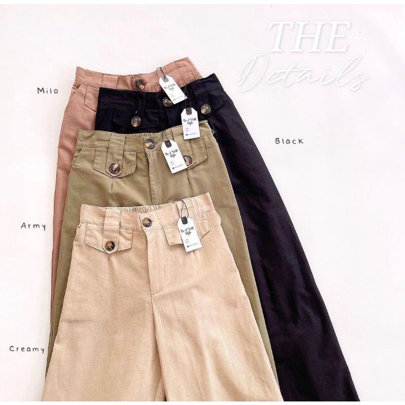 CELANA KULOT WANITA HIGHWAIS.T HIRA PANTS BEST SELLER