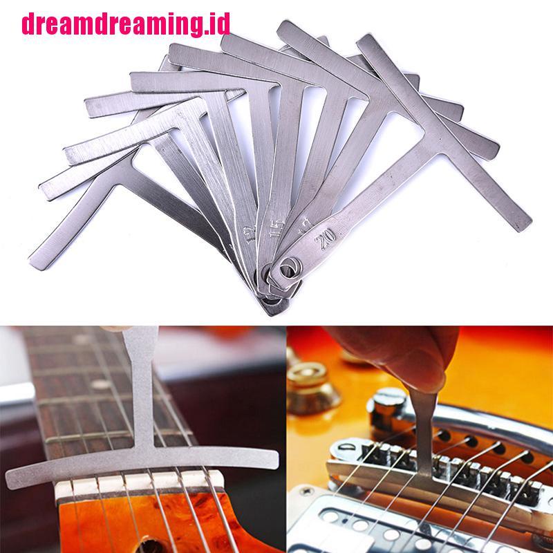 9pcs / set Alat Pengukur radius Bawah Senar Untuk Gitar