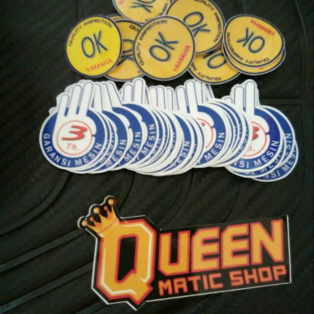 Stiker OK yamaha dan garansi 3 tahun yamaha