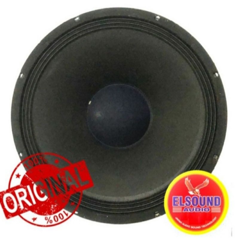Speaker Elsound 15inch woofer black 450watt 8ohm speaker component elsound 15inch