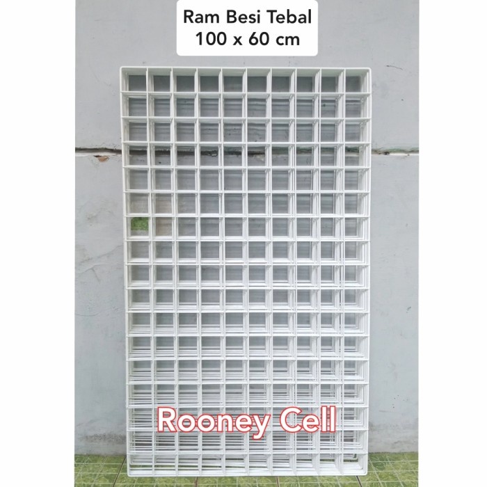 Ram Besi Putih 100 X 60 Cm Besi Tebal Pajangan Dinding Ass Hp/Pot Argo