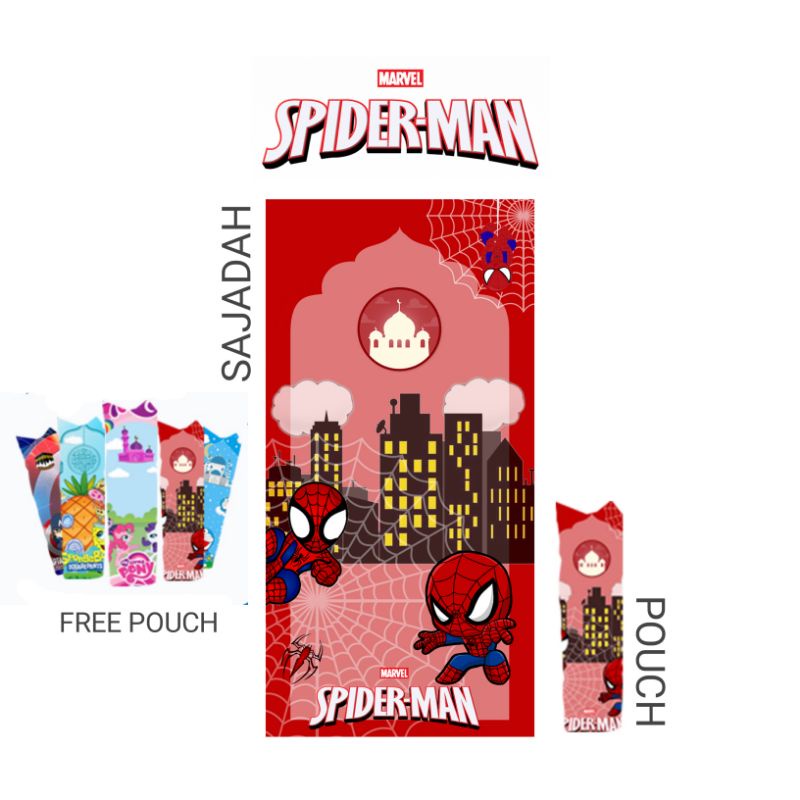 SAJADAH KARAKTER KARTUN FREE TAS POUCH SARUNG / SEJADAH MOTIF / SAJADAH PINTAR / SAJADAH ANAK / MIRIP SAJADAH OLIKE-5