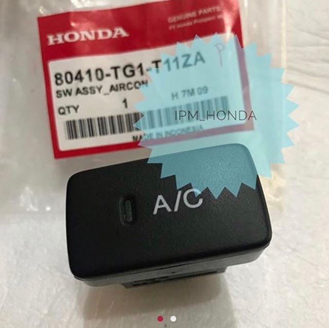 80410 TG1 Original Saklar Switch Tombol Ac Honda Brio Mobilio 2013 2014 2015 2016 2017 2018 2019