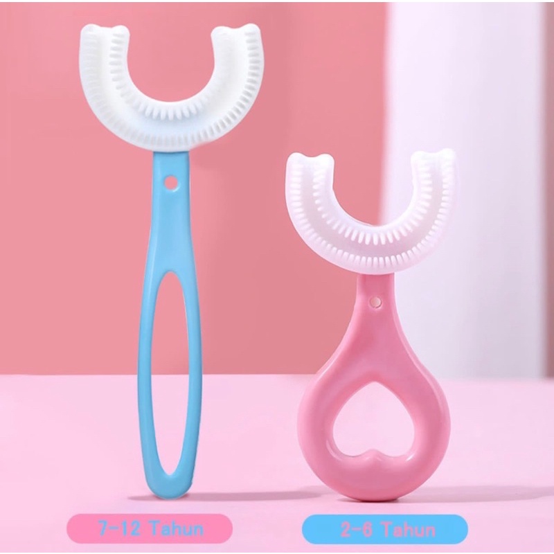 SIKAT GIGI BAYI DAN ANAK / SIKAT GIGI BABY SILIKON BENTUK U BPA FREE TRAINING TOOTHBRUSH JRW0040