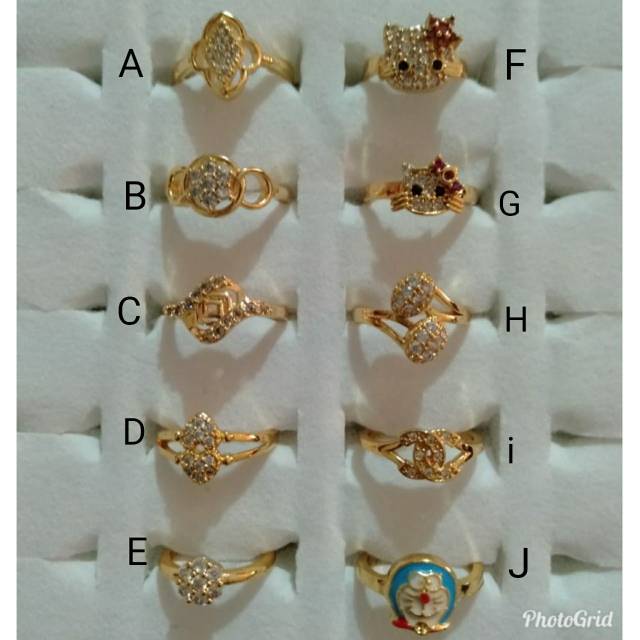 Cincin anak xuping lapis mas all size 
