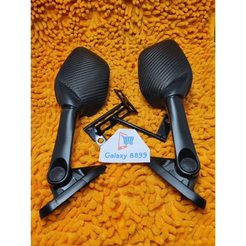 Spion R25 Karbon Hitam Tangkai Pendek