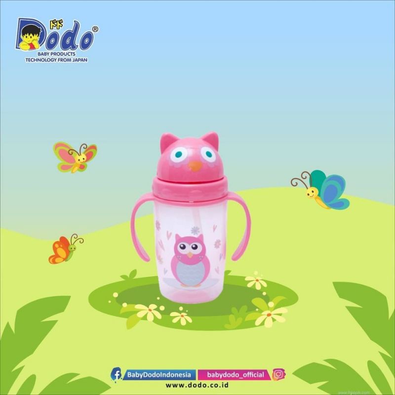 Animal Character Cup/ Botol Minum Anak sedotan Karakter BPA FREE 300ml