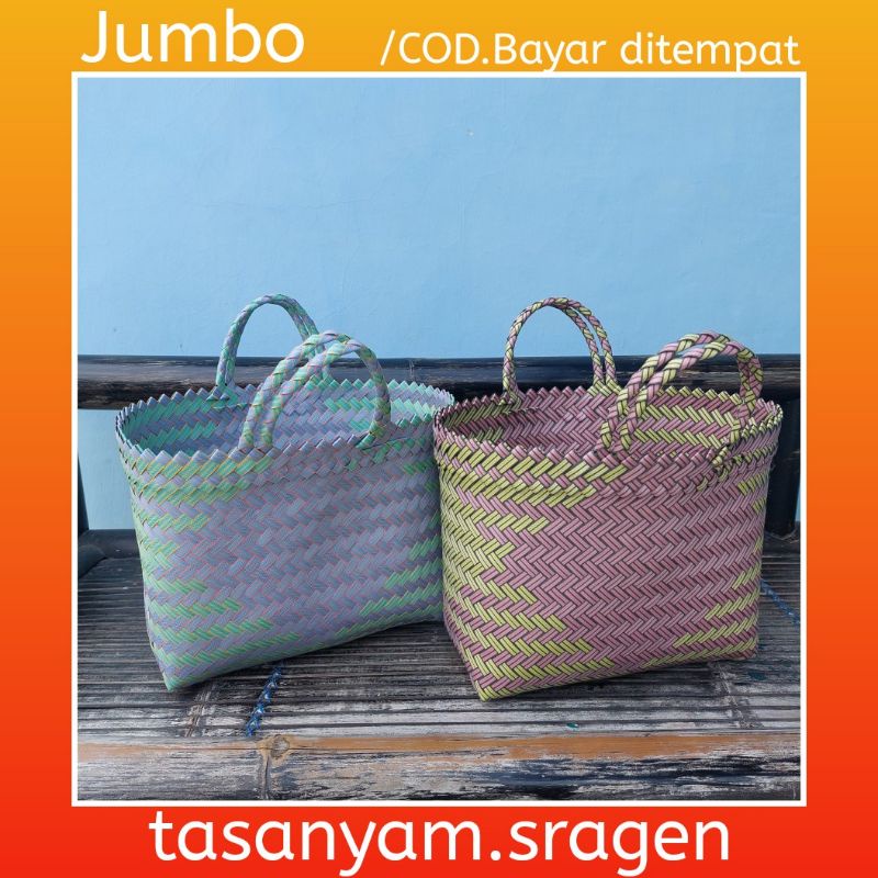 Tas Anyaman Jumbo Murah || Tas souvenir,  tas hampers, tas parcel, tas pasar, dll.