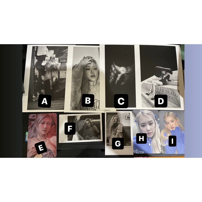 Rose R Album Official Polaroid Postcard Benefit Ktown4u PC