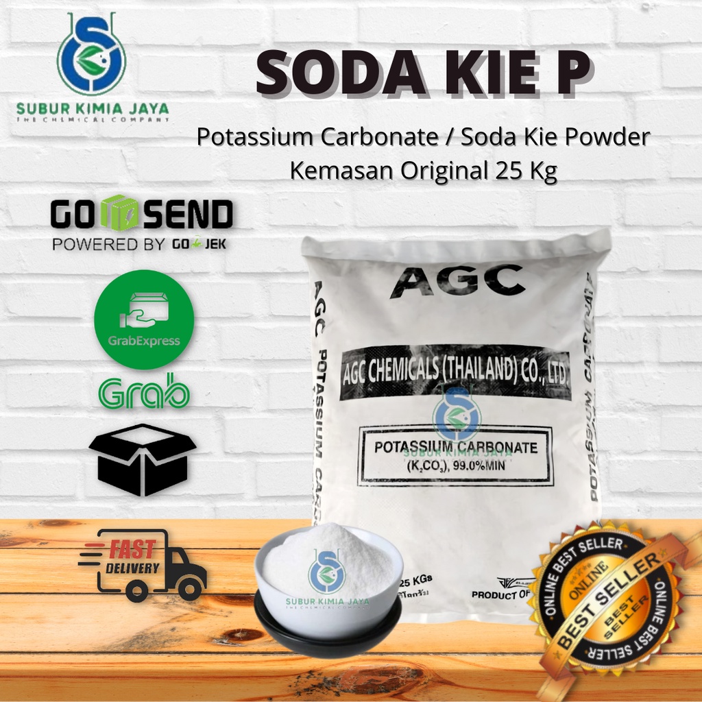 

Potasium Carbonate / Soda Kie P / AGC FOOD Grade 25 kg Khusus Gojek