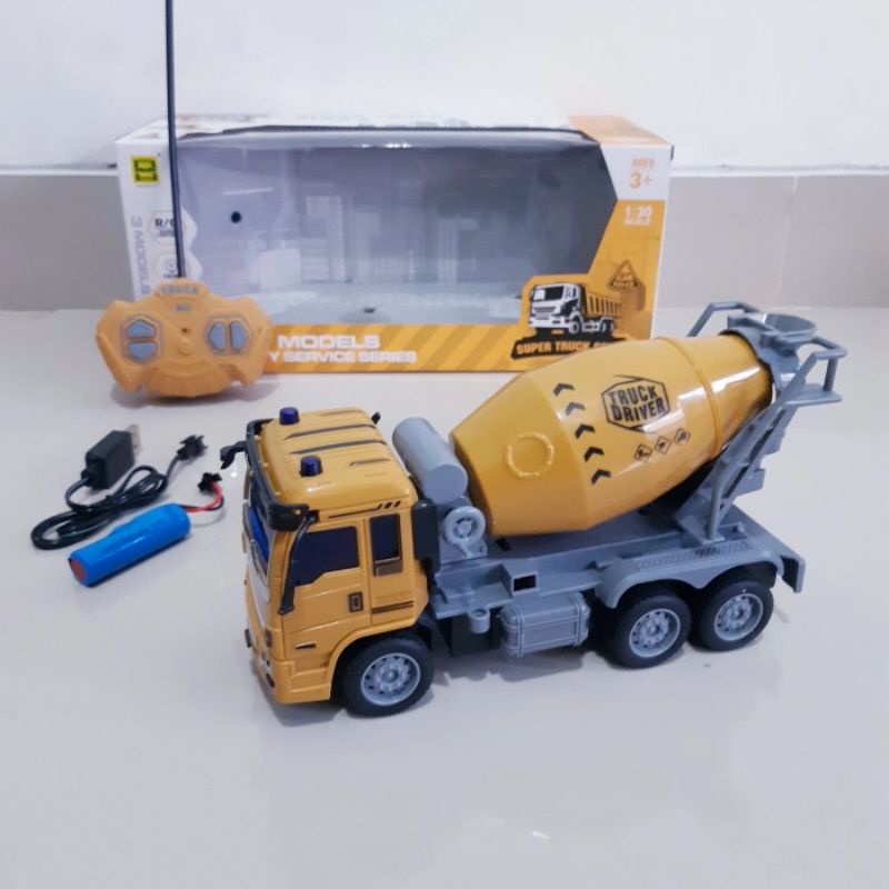 RC TRUK MOLEN REMOT CONTROL BATRE CAS - MAINAN MOBIL TRUCK MIXER ANAK REMOT KONTROL BATERAI CHARGE