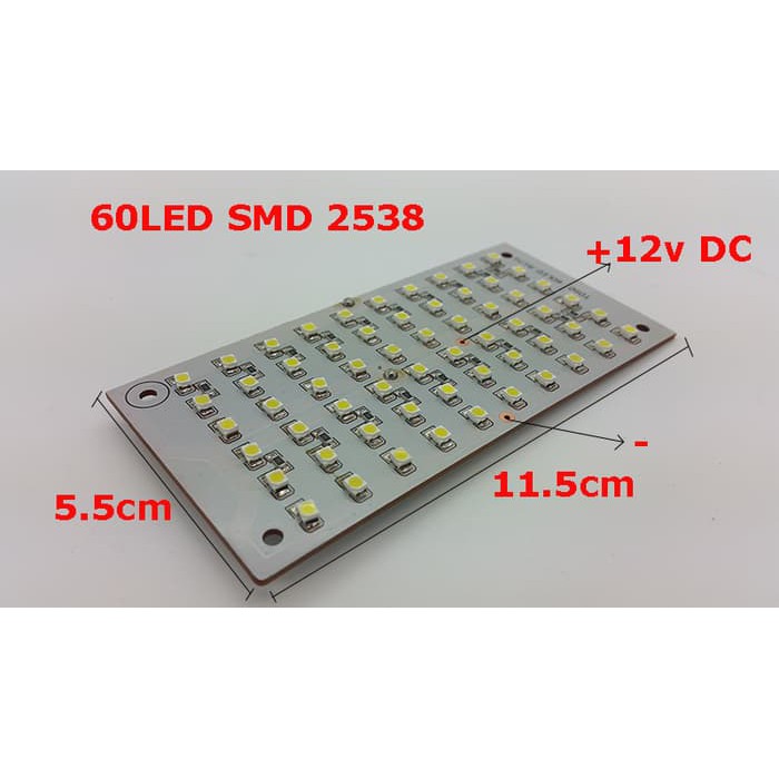 Led Smd Pcb Toso 60 Led ( Pcb 11.5Cm X 5.5 Cm )