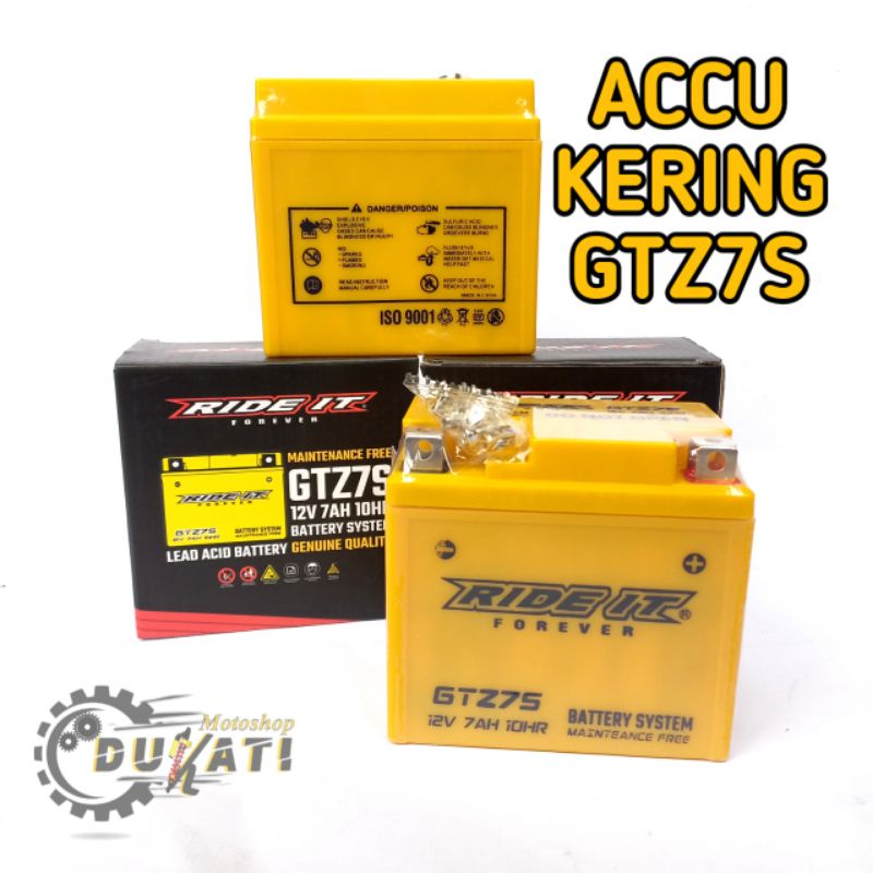 AKI KERING ACCU KERING GTZ7S HONDA YAMAHA SUZUKI BEAT  Vario 125-150 PCX 150 CB 150R YAMAHA TTR 150 Satria F150 RIDE IT ORIGINAL