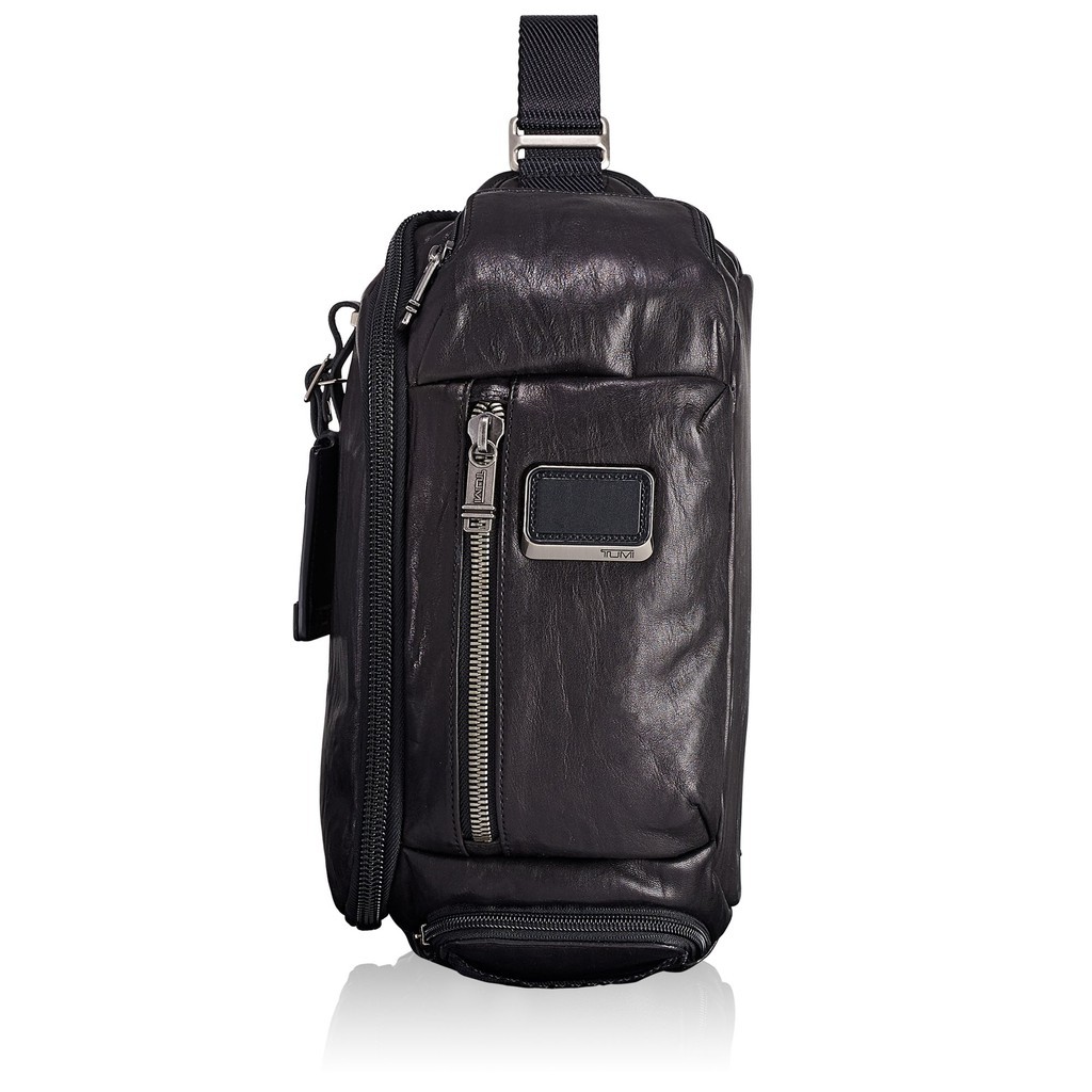 TAS PRIA TUMI KELLEY SLING LEATHER BLACK ORIGINAL