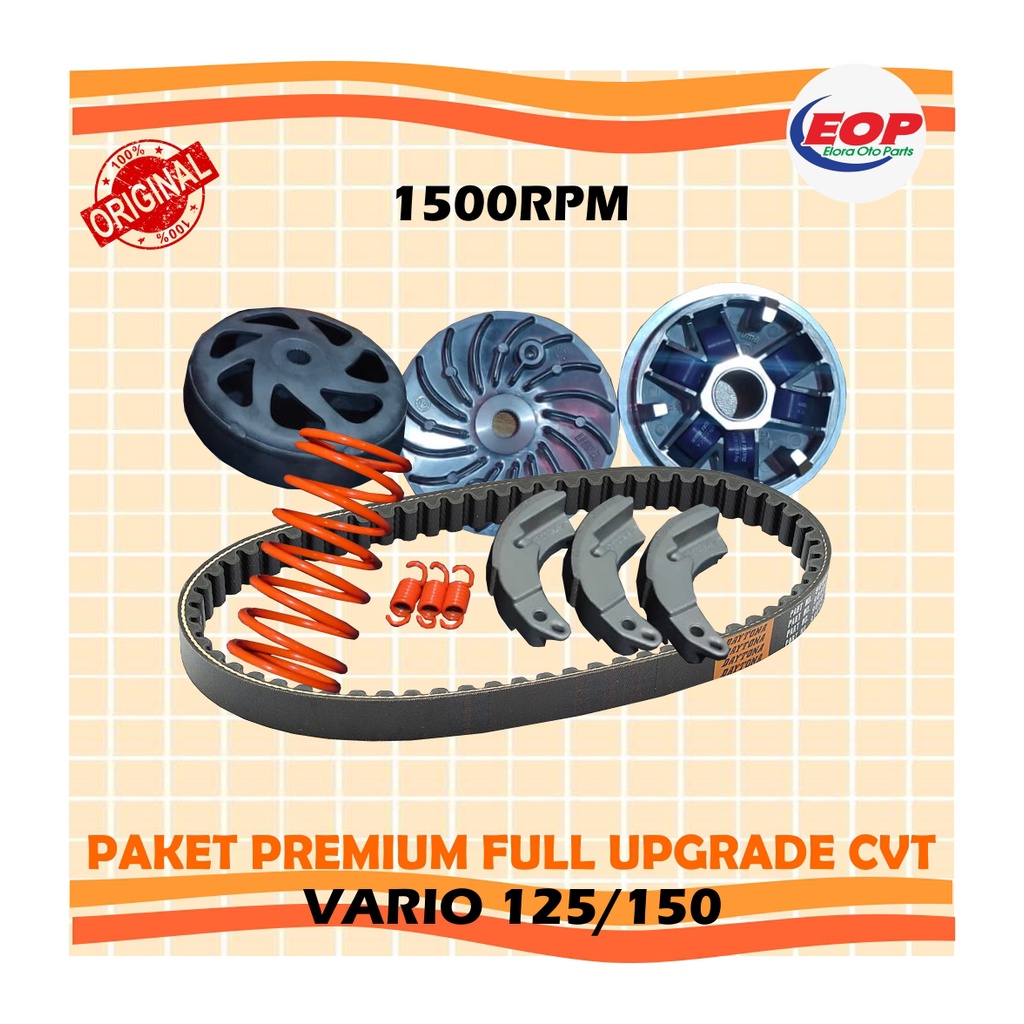 Paket Premium full upgrade cvt Vario 125 150 1500 RPM