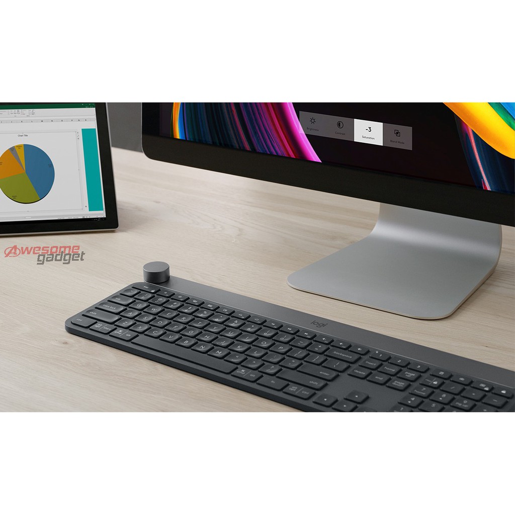 Logitech Craft Wireless Keyboard Intelligent Control Adobe Microsoft