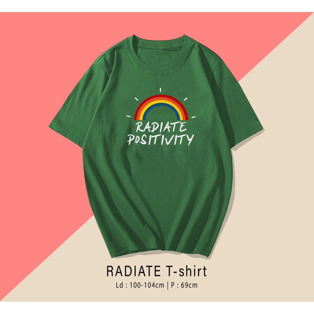 POSITIVITY  / TERMURAH BAJU KAOS KATUN WANITA LENGAN PENDEK / TUMBLR TEE