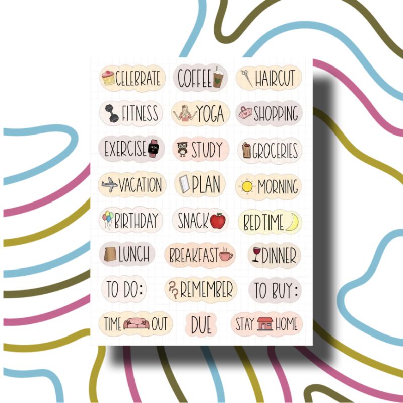 PROMO Sticker Tumblr Aesthetic Vintage / Stiker Case / Seticker Scrape Book Jurnal-01TXT