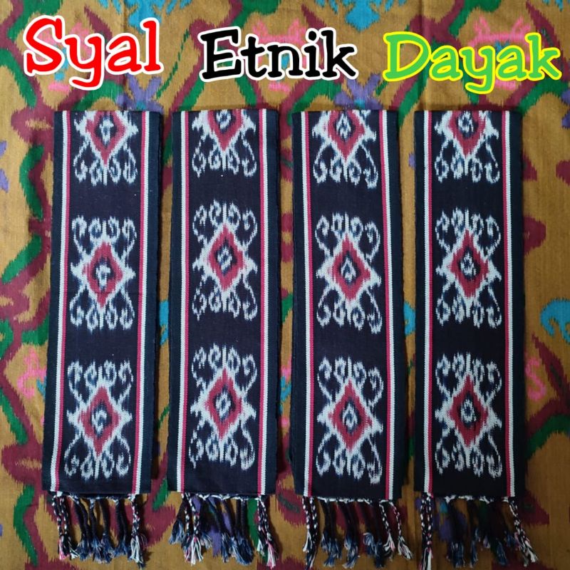 Syal Etnik Dayak Kalimantan