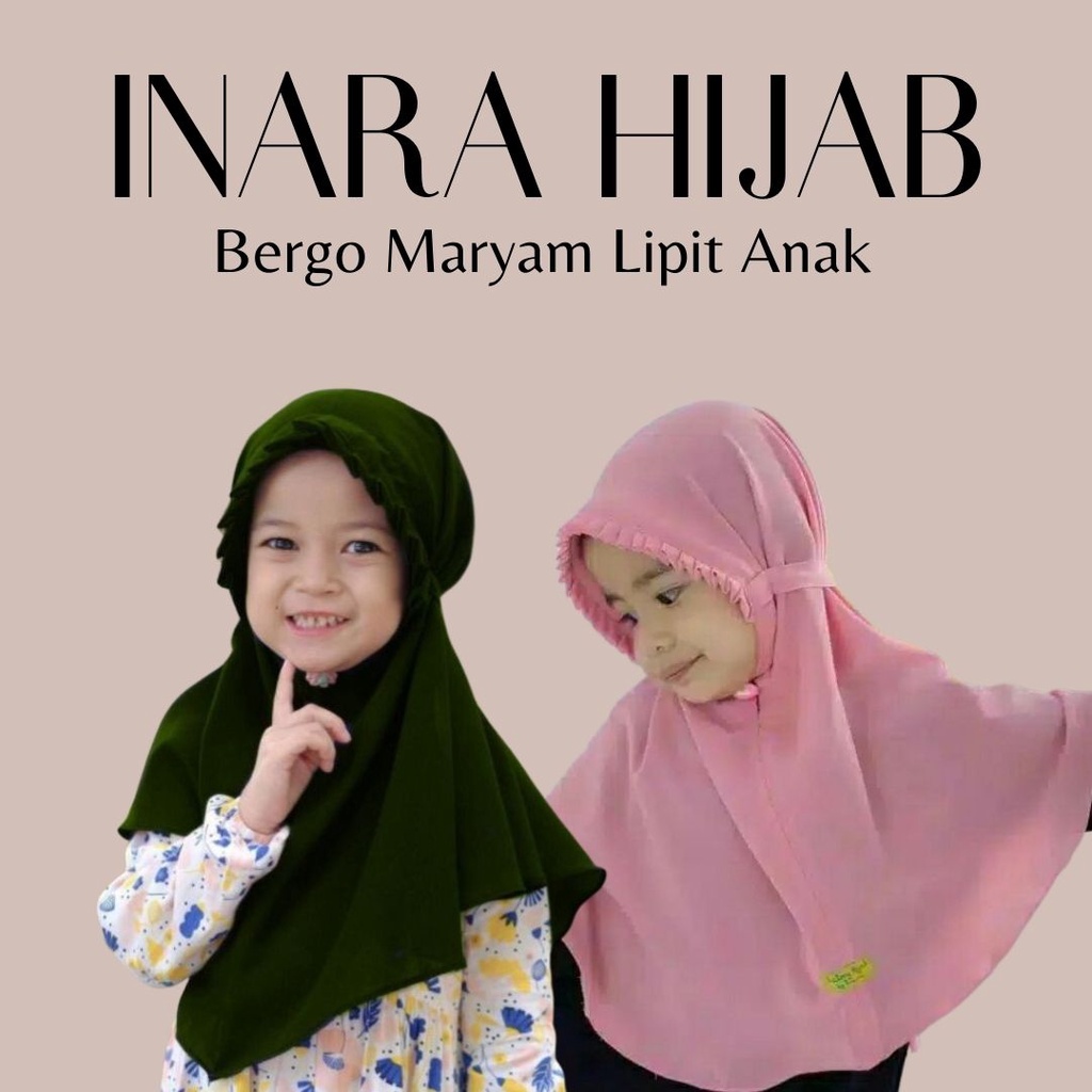 Bergo Maryam Lipit Anak