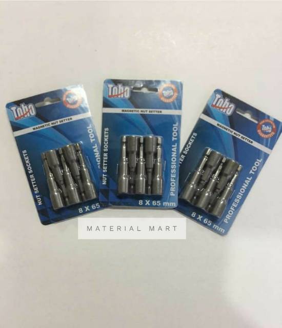 Mata Sok Roofing Toho 8x65 Premium (1pcs) | Magenetic Nut Set Setter | Material Mart