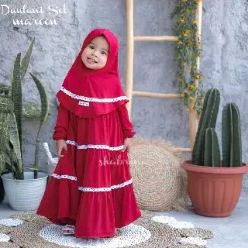 GAMIS ANAK MODERN 2021 SAFIRA DRESS SET ANAK PEREMPUAN