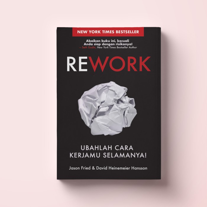 Rework - Ubahlah Cara Kerjamu Selamanya Buku Import