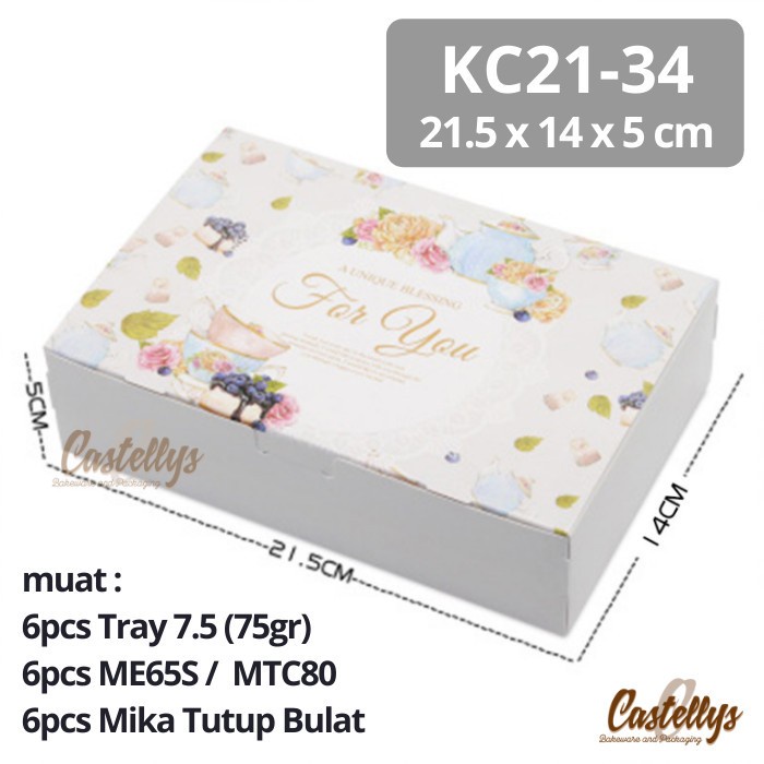 

10 pcs KC21-34 Kotak Hampers Kue Mooncake Roti Kue Bolu Nastar Cookies