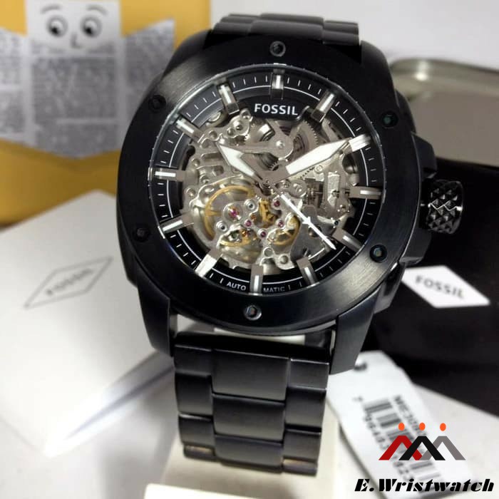 JAM TANGAN FOSSIL PRIA FOSSIL WATCH ME3080 AUTOMATIC BLACK GARANSI