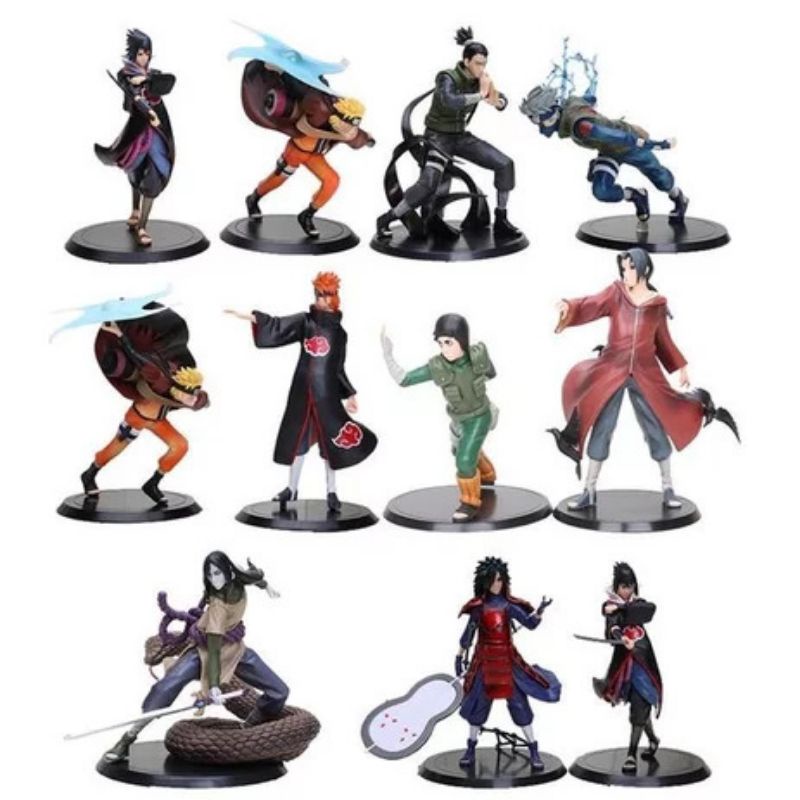 ACTION FIGURE NARUTO SHIPUDDEN NARUTO KAKASHI SASUKE ITACHI ROCK LEE