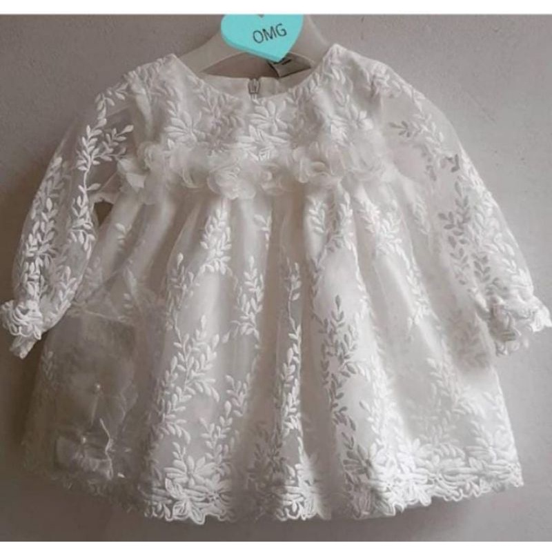 Dress Akikah Anak Perempuan / Baju Brokat Dress Anak Perempuan /Gaun Import Branded