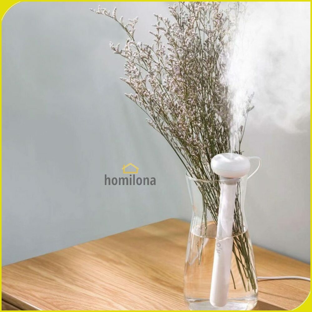 Air Humidifier Ultrasonic Aromatherapy Oil Diffuser Portable Celup Taffware Humi  K J021 White