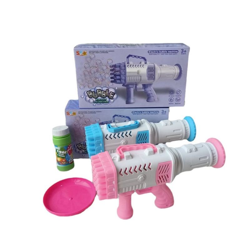 Mainan Bubble Gun Bazooka Rocker Launcher