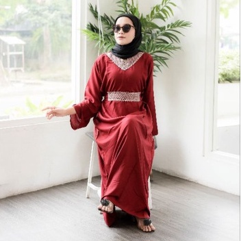 KAFTAN TSAMYRA BAJU WANITA DRESS PREMIUM VIRAL KEKINIAN