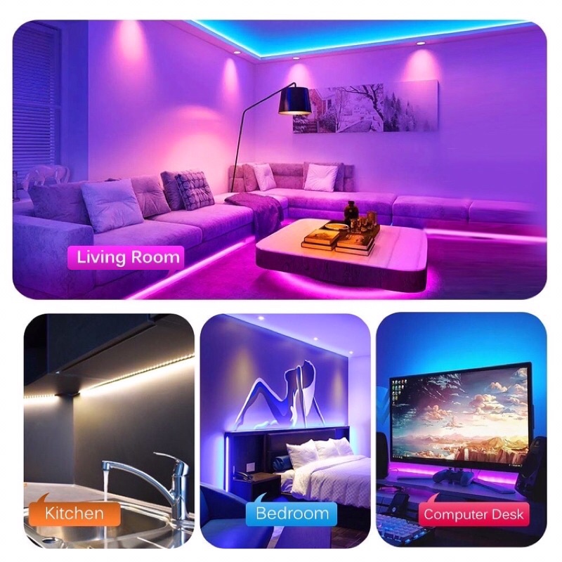 Lampu LED strip RGB dan Remote