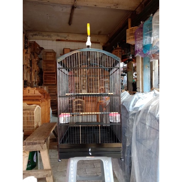 sangkar /kandang  kotak ebod jaya no 3 warna hitam (grab)