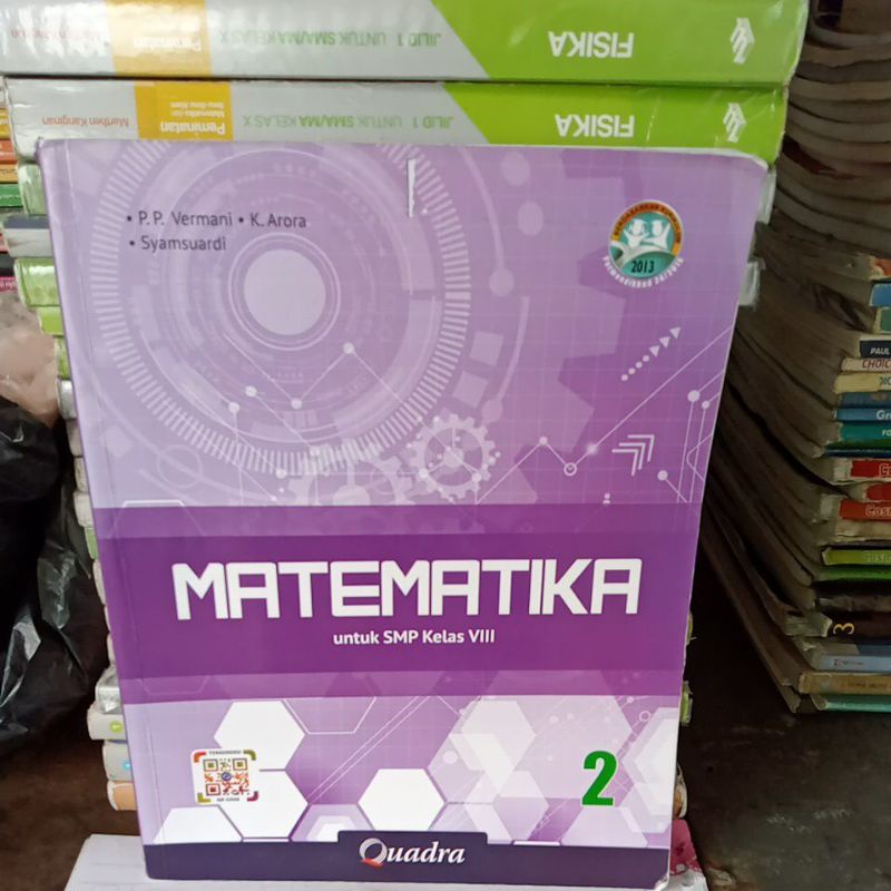 buku matematika untuk SMP kelas 8 penerbit quadra
