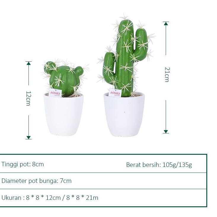 TERLARIS AONEZ Besar bunga hias tanaman kaktus tanaman sukulen palsu buatan didalam pot