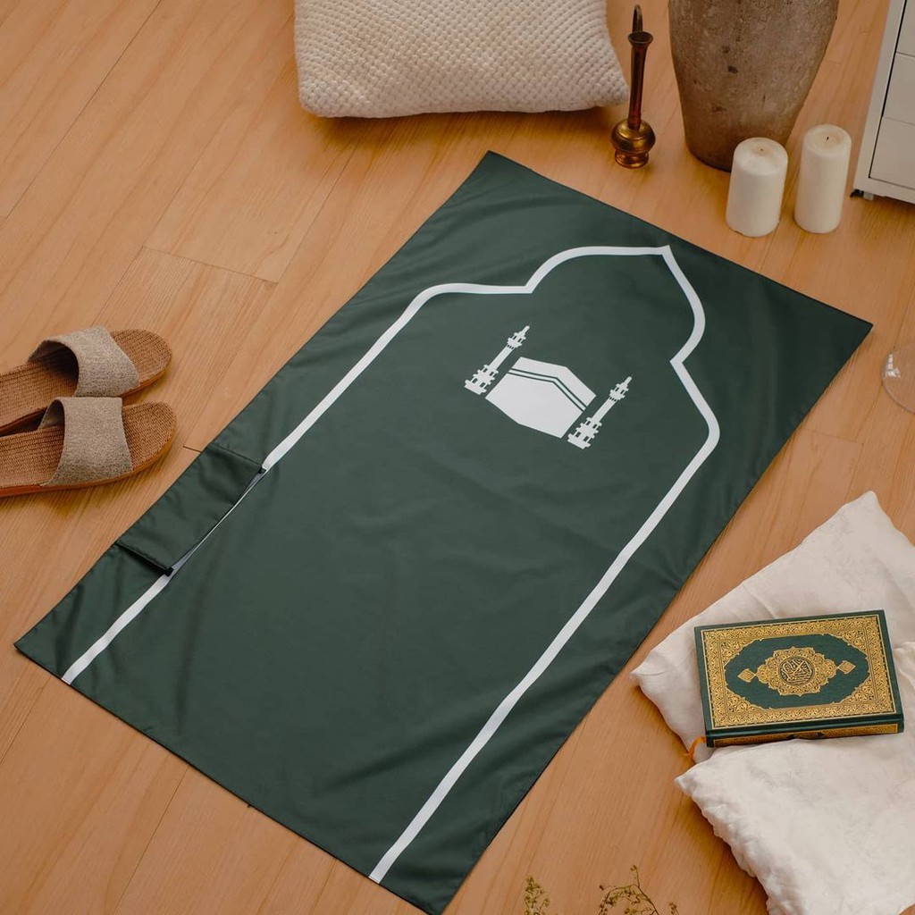 Sajadah Travel Saku Lipat Anti Slip Waterproof  - Sajadah Alif - Sajadah Traveling - Sajadah AntiAir