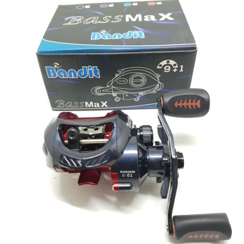 REEL BC BASSMAX BANDIT GULUNGAN PANCING TERLARIS REEL PANCING TERLARIS REEL BAITCASTING TERLARIS