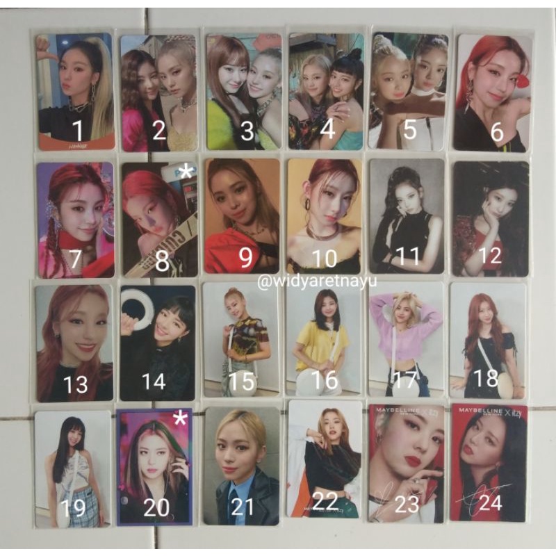 ITZY PHOTOCARD OFFICIAL