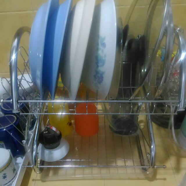 Nm004 Rak Piring 2 Tingkat Stainless