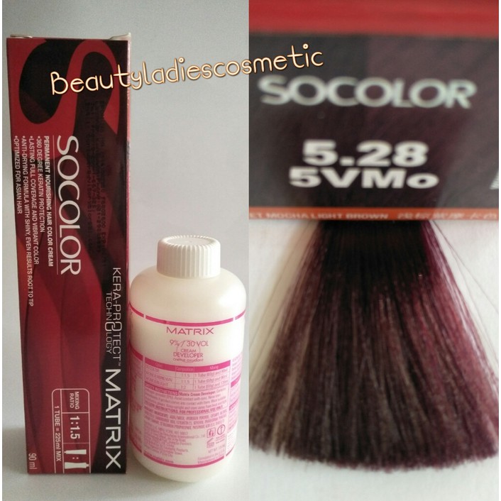 "MATRIX SOCOLOR 5.28 VIOLET MOCHA LIGHT BROWN 90ML LEVEL-5"