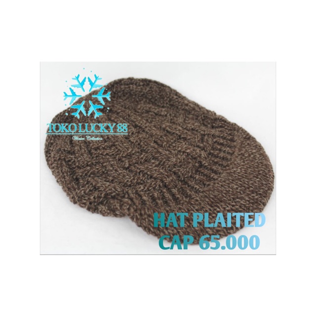 IMPORT Hat Plaited Cap Topi Kupluk Cap Rajut Wool Hat Plaited Cap