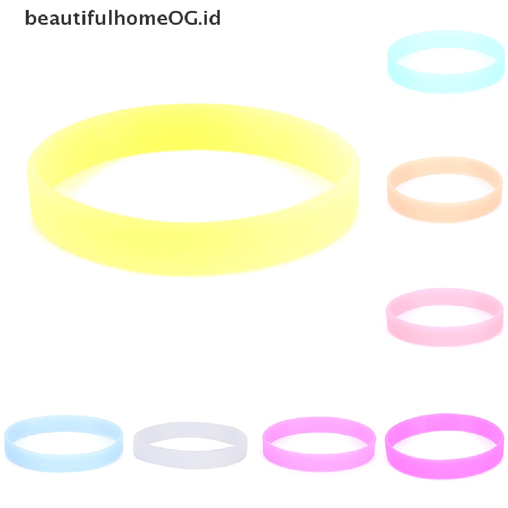 Gelang Bahan Karet Silikon Glow In The Dark