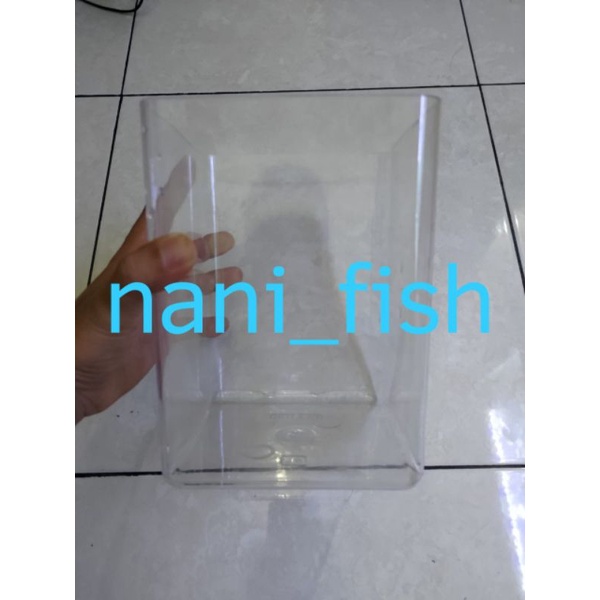 Akuarium Paxton Akrilik 15x15x20cm untuk Kontes FREE Sekat Aquarium Soliter Aquascape