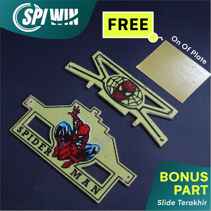 BEMPER REM TAMIYA SLOOP PCB SPIDERMAN DEPAN BELAKANG