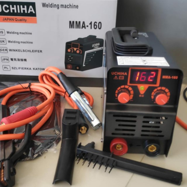 Uchiha 1300 W Mesin Travo Las Listrik Inverter 2 Tombol Super Digital 160a Mesin Las Tercanggih